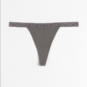Pact Organic Cotton Barely There Lace Thongs (3 pairs)